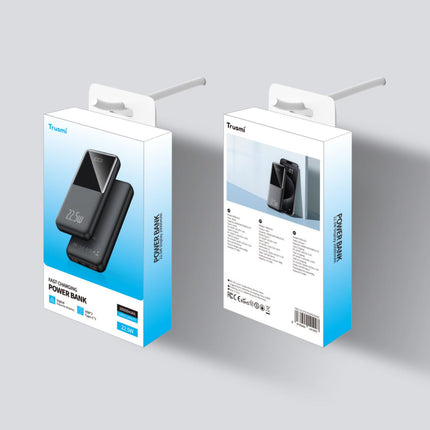 TRUSMI Power Bank PB03-013 | 20000mAh High-Capacity | 22.5W PD Fast Charge | Smart Digital Display