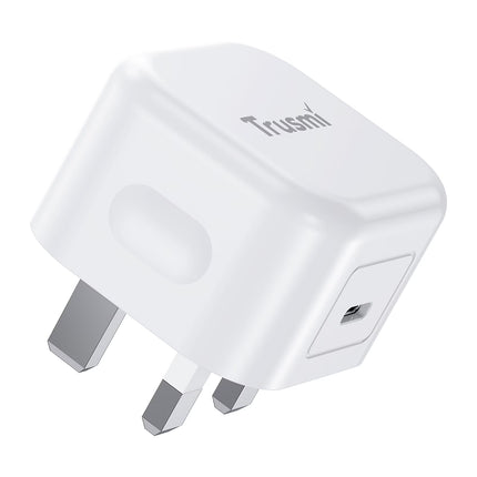TRUSMI  PD20W USB-C Fast Charger - CH23-01 – UK Plug, White