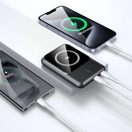 TRUSMI PB11-011 Wireless Power Bank | 5000mAh | 20W PD Fast Charging | 15W Wireless Output | Compact & Portable