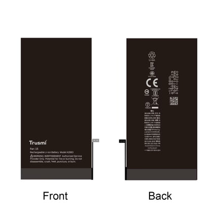 TRUSMI for Apple iPhone 15 Series Battery