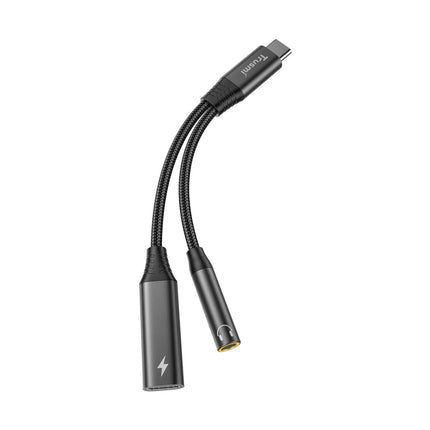 2-in-1 USB-C + 3.5mm Female Audio Adapter Cable – Audio & 60W Fast Charging TRUSMI CA50-01 –  13cm