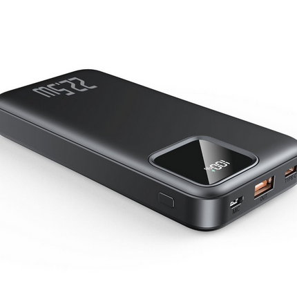 TRUSMI PB02-013 20000mAh Power Bank | 22.5W Fast Charging | Built-in iPhone & Type-C Cables | Digital Display – Black