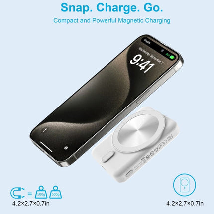 TRUSMI PB08-012 Magnetic Wireless Power Bank | 5000mAh | 20W PD Fast Charging | 15W Wireless