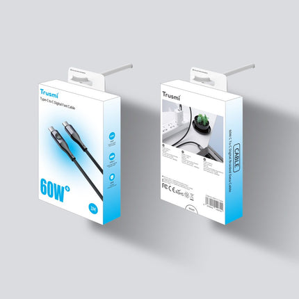 60W Digital Fast Charging Braided Cable  CA38-01 CC Trusmi