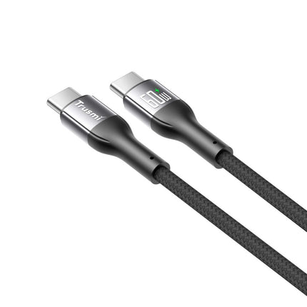 60W Aluminum Alloy Braided Cable 1M CA47-11 CC LED  Trusmi  Black