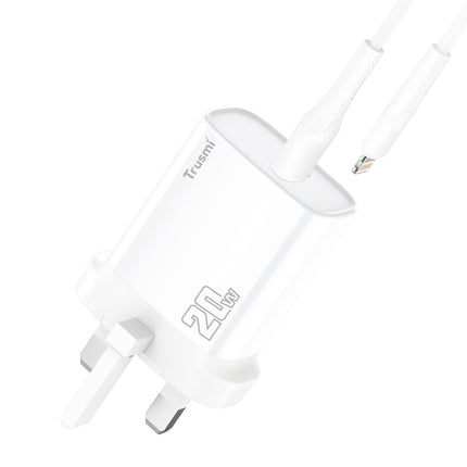TRUSMI PD20W A+C  Fast Charger UK Plug - CH07-055  – White