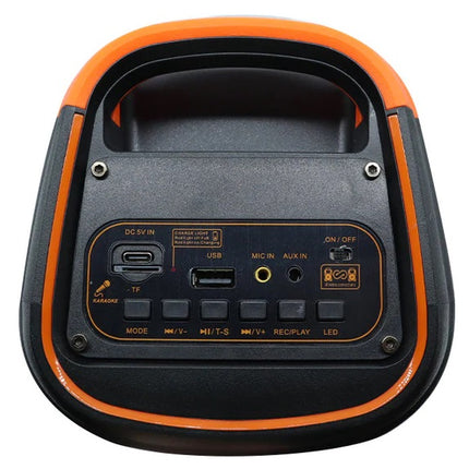 CS-4404 RGB Bluetooth Speaker – Wireless Speaker with Mic, USB/TF Playback, FM Radio & Type-C Charging