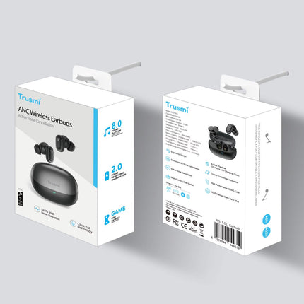 True Wireless Earbuds TRUSMI WS17-011  Dual Mic with ANC & ENC, Bluetooth 5.4, Active Noise Cancelling, Long Battery Life