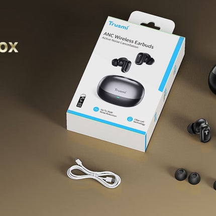 True Wireless Earbuds TRUSMI WS17-011  Dual Mic with ANC & ENC, Bluetooth 5.4, Active Noise Cancelling, Long Battery Life