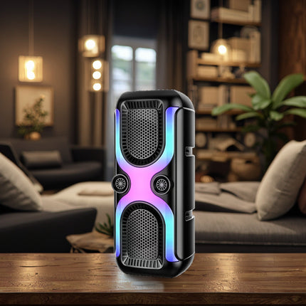 CS-4407 Wireless Rechargeable Bluetooth Bass Speaker – Multi-Function Karaoke Speaker