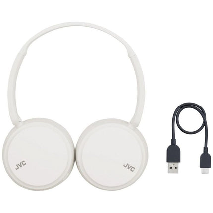 JVC On-Ear Wireless Headphones – Rich Deep Bass & Sleek White Design