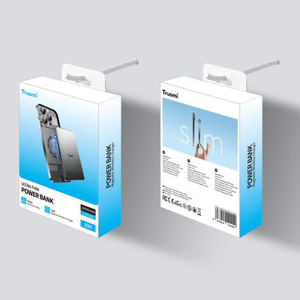 TRUSMI PB01-022 Ultra-Thin Magnetic Wireless Power Bank | 10000mAh | PD 20W Fast Charging