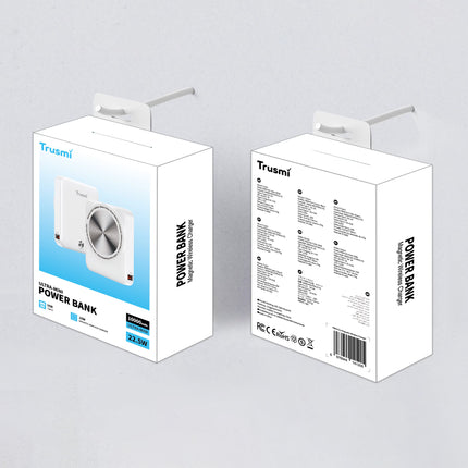TRUSMI PB09-012 Ultra Mini Magnetic Wireless Power Bank | 10000mAh | 22.5W PD Fast Charging | 15W Wireless Output