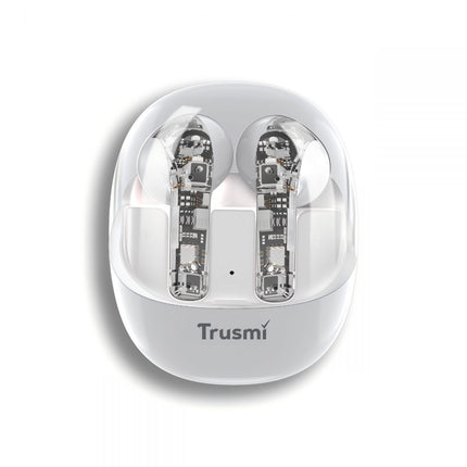 Trusmi WS01-021 | Transparent True Wireless Earphones – Bluetooth 5.3, 5H Playtime, Type-C Charging