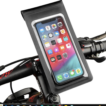 Waterproof Bicycle & Motorbike Phone Holder – Fits 4.5" to 6.8" Smartphones, 360° Rotation, Quick Release, Handlebar Mount