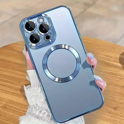Gel Magnetic shell Gorilla Tech Premium Quality Chrome Effect For Apple iPhone 15 Plus