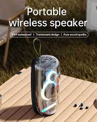 Music Apollo A13 Transparent Portable Bluetooth Speaker – Wireless, Compact & Clear Sound