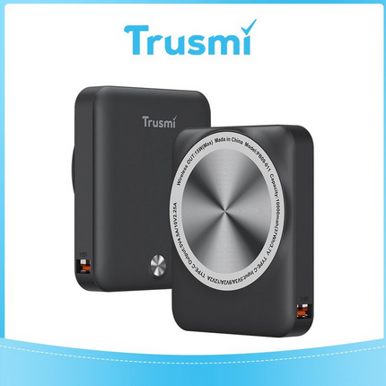 TRUSMI PB09-012 Ultra Mini Magnetic Wireless Power Bank | 10000mAh | 22.5W PD Fast Charging | 15W Wireless Output