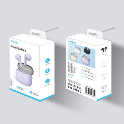 True Wireless Earbuds TRUSMI WS17-011  Dual Mic with ANC & ENC, Bluetooth 5.4, Active Noise Cancelling, Long Battery Life