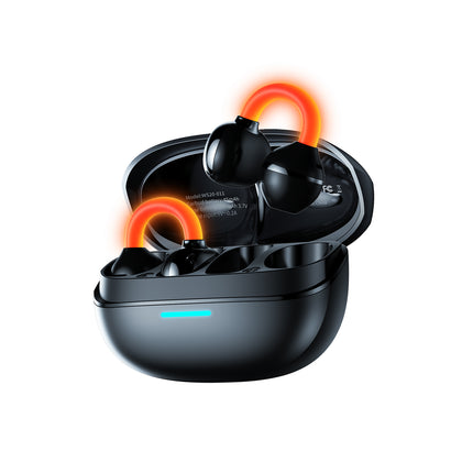 TRUSMI WS20-011 OWS Clip-on Illuminated Wireless Earphone Black