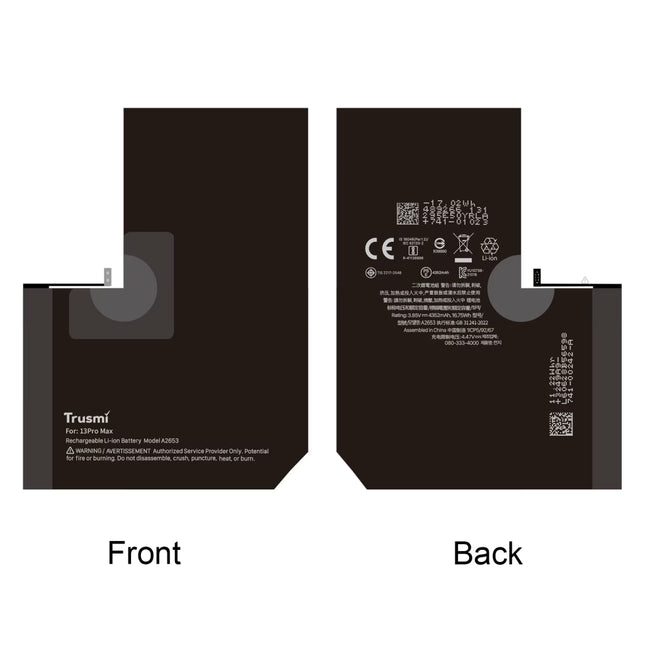 TRUSMI for Apple iPhone 13 Series Battery
