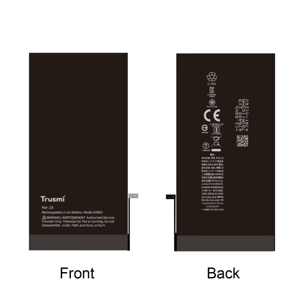TRUSMI for Apple iPhone 16 Series Battery