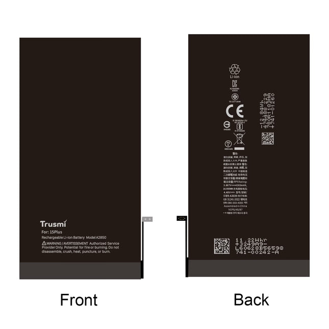 Trusmi Battery For iPhone 15 Plus