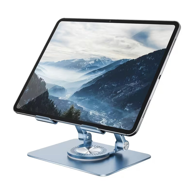 Tablet Stand with 360 Degree Rotating Base, Adjustable Tablet Stand, Compatible with iPad