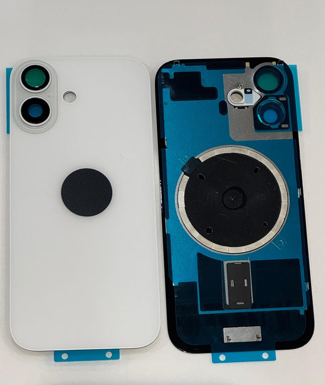 Back Glass iPhone 17 with NFC+Lens +MagSafe White