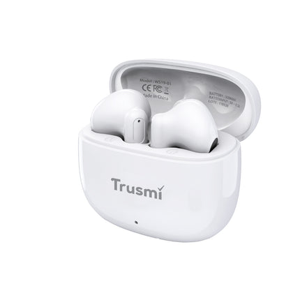 TRUSMI WS19-01 Minimalist Semi-In-Ear Wireless Earphone White