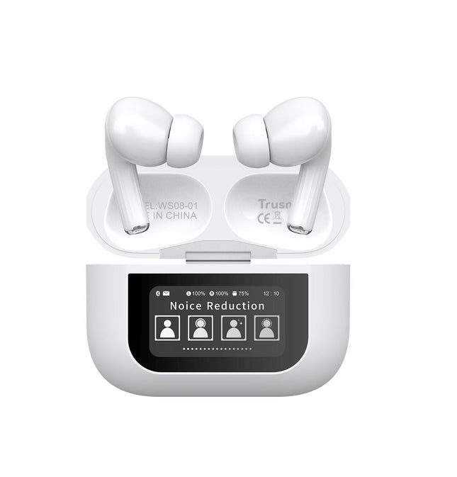 TRUSMI WS08-01 In-Ear Wireless Earbuds – Bluetooth 5.4, Multifunctional Touch Control, USB-C Charging
