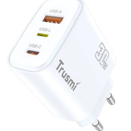 TRUSMI CH12-076 PD30W A+C+L GaN Fast Charger