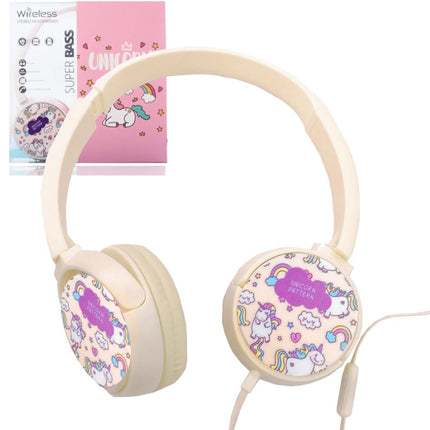 Unicorn Bluetooth Headphones | TF Card Support & Aux Input