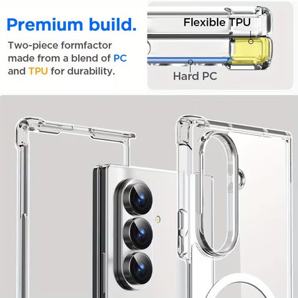 Shockproof Transparent Magsafe Clear Case For Galaxy Z Fold 7
