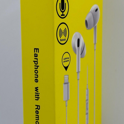 Budi Earphone With Remote and Mic, Lightning Connector, High Call Quality & Base