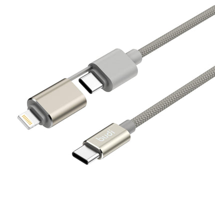 Budi PD65W / 27W 2in1  Charge/Sync Braided Cable DC260TTL10G