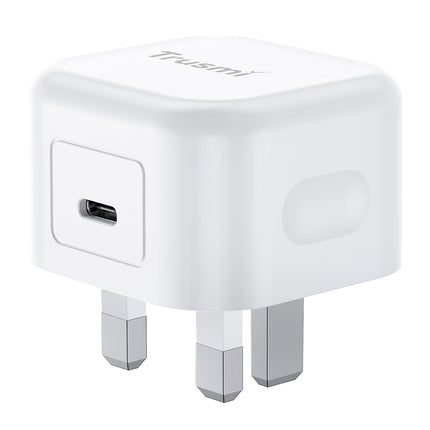 TRUSMI  PD20W USB-C Fast Charger - CH23-01 – UK Plug, White