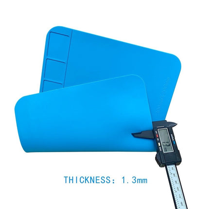 Blue Silicone Work Mat for Phone Laptop Repair Heat Resistant 300X200mm