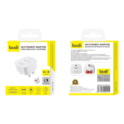 Budi UK Tourist Adapter Applicable in 50+ Countries