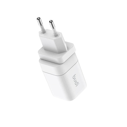 Budi Plugs PD33W Dual USB C PD GAN Mini Global Travel Charger AC016RSW