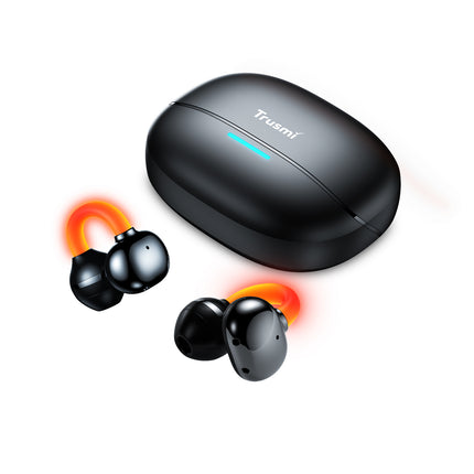 TRUSMI WS20-011 OWS Clip-on Illuminated Wireless Earphone Black
