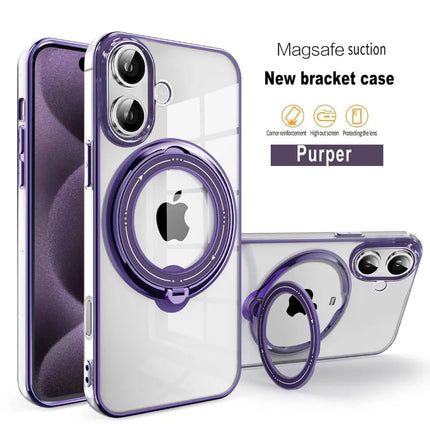 Gorilla Gel shell Premium a Magnetic Ring  Rotating For iPhone 16 Plus