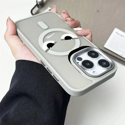 Magnetic Case Desert Titanium Angry Cat Design Don't Touch My Phone for iPhone 16 Pro