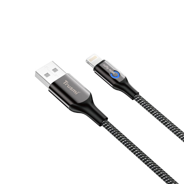 Trusmi CA32-058 3A Smart Power Off Braided Charging Cable USB A to C – 1M
