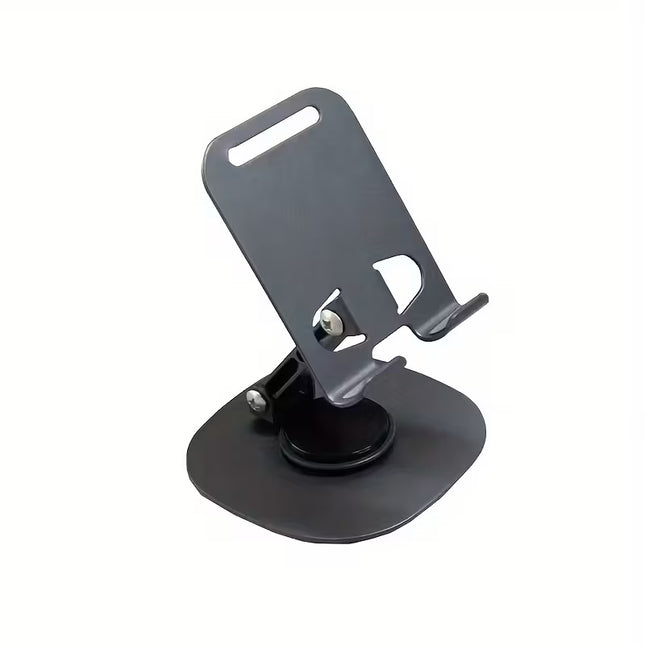 Aluminum Alloy Phone Stand - Waterproof, 360° Rotating Desk Mount with 2-Stage Adjustable & Foldable Design