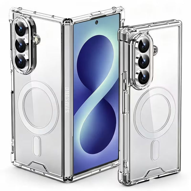 Shockproof Transparent Magsafe Clear Case For Galaxy Z Fold 7