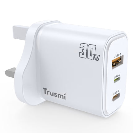 Trusmi Fast Charger: Compact Size,30W - CH12-078 GaN Mighty Power