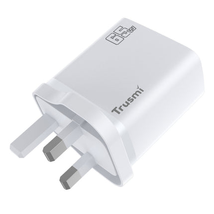 TRUSMI PD65W GaN Fast Charger CH13-081 – USB-C + USB-A + USB-L Multi-Port Charging Adapter – High-Speed Power