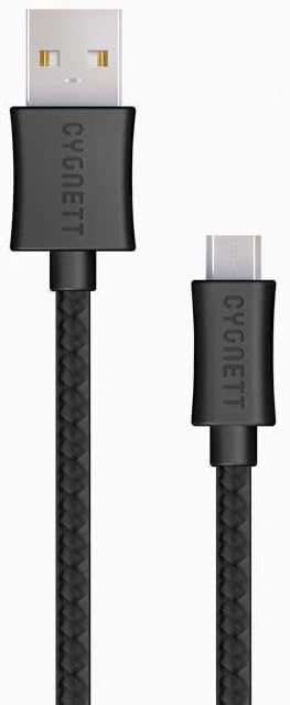 Cygnett Source Micro-USB to USB Braided Cable (4M/13') - Black