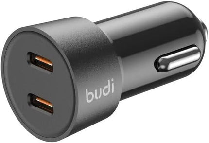 Budi Car Charger Dual T.C Car Charger + C to C Cable CC622RTTB
